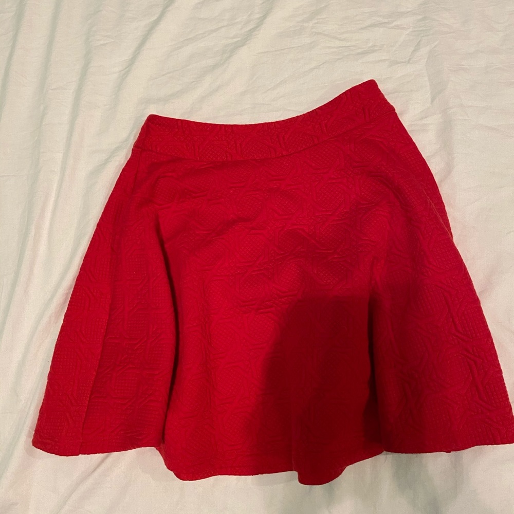 Red skirt